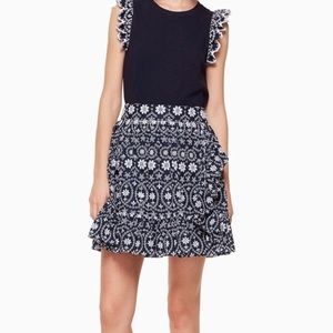 Kate spade eyelet wrap skirt size 0 NWT